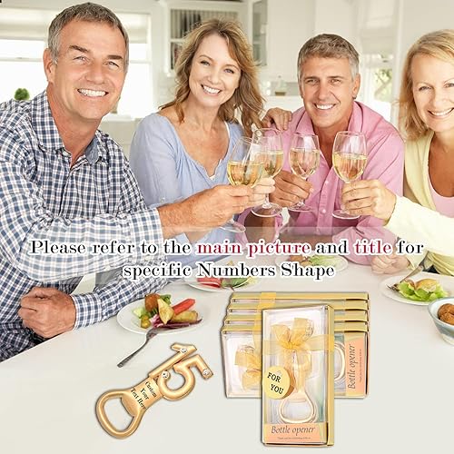 Miniatura 9 de 12 abridores de botellas creativos personalizados, abrebotellas en forma de números para regalos de fiesta de cumpleaños de 15 años, 15 aniversario