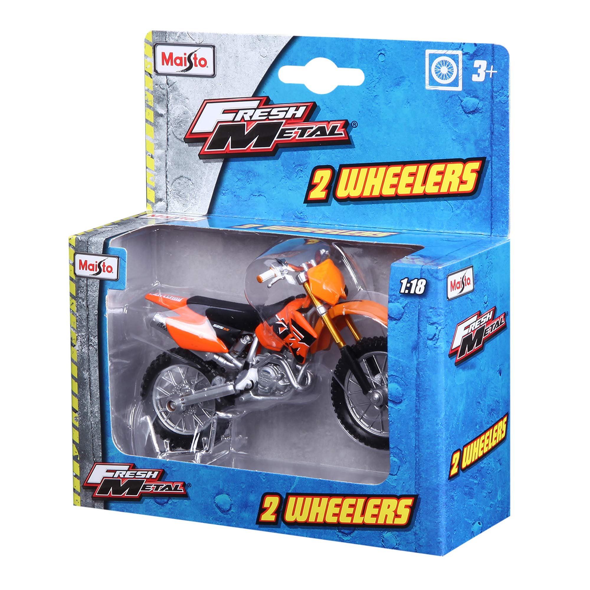 Maisto Moto KTM 525SX in scala 1:18, replica pressofusa incredibilmente dettagliata, modello da collezione