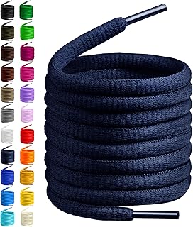 Oval Shoelaces 27 Colors Half Round 1/4" Shoe Laces 4 Different Lengths