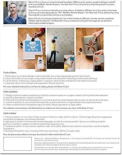 Miniatura 7 de Stencil1 Plantillas de letras de caligrafía de 1/2 pulgada, letras y números, alfabeto minúscula y minúscula de Mylar para pintar a mano, dibujo y