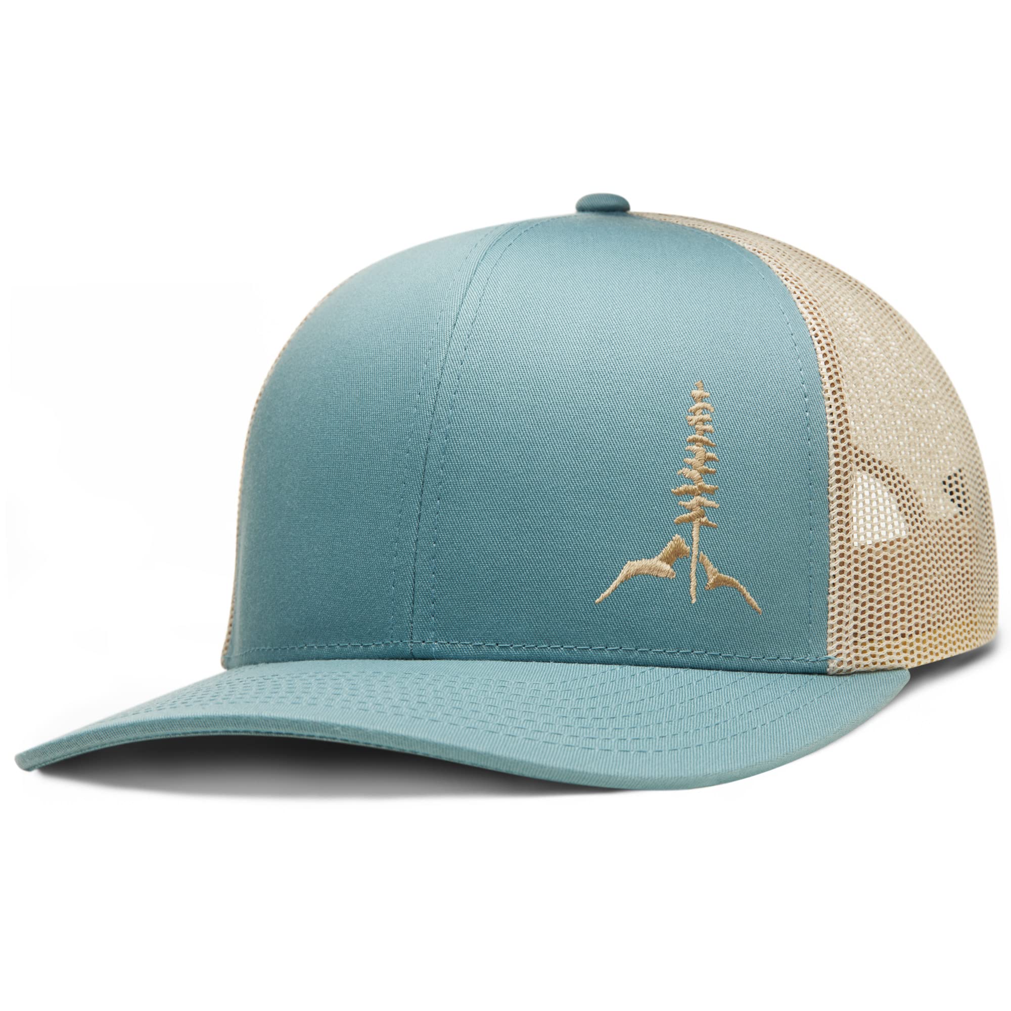 LARIX Trucker Hat - Tamarack Mountain (No-Sweat Hat Liner Included)