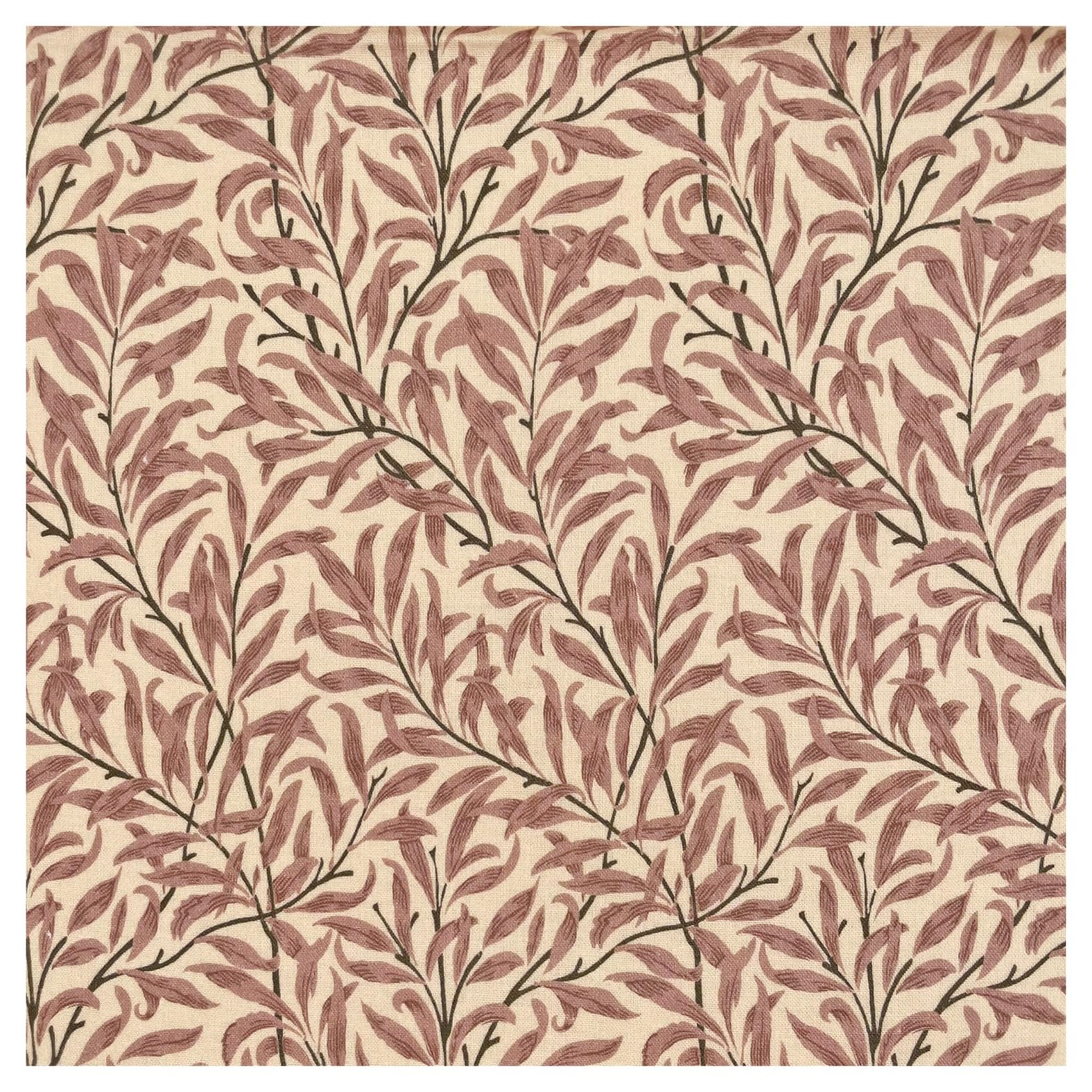 TheFabricTrade 100% Cotton Fabric Digital Printed Material William Morris Willow Bough Rose Classic Design - Ideal for Arts & Crafts, Sewing, Quilting - 15 Metre (1500cm x 140cm)