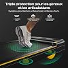 UREVO Folding Treadmill with App 3-in-1 Electric Treadmill 1-10 km/h Double Cushioning with LED Indicator and Remote Control Foldable Walking Pad for Office and Home