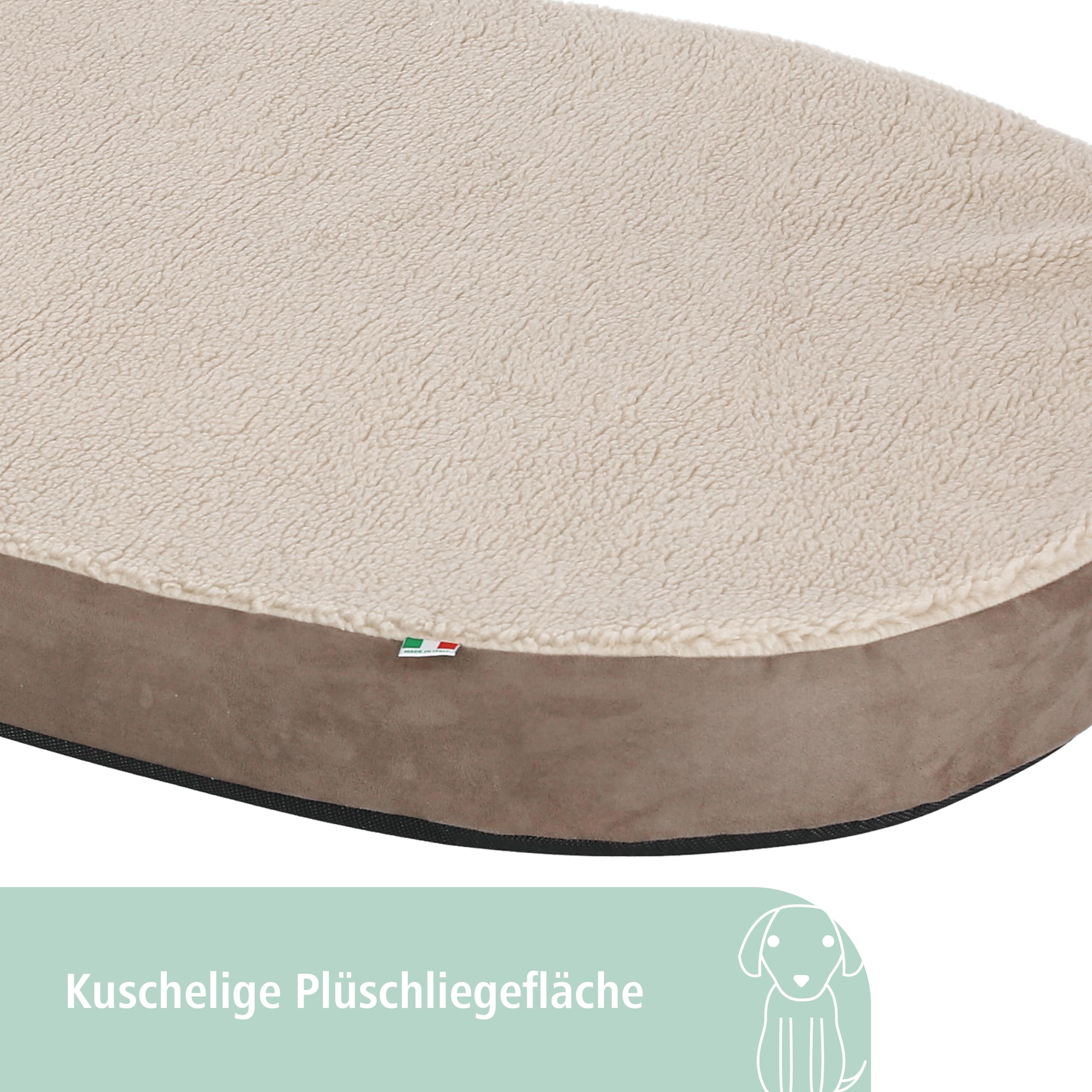 Kerbl Pet Materasso per cani in memory foam, morbido lettino ortopedico per cani, delicato sulle articolazioni e sulla colonna vertebrale, per il massimo comfort, lavabile, 100 x 65 x 8 cm,