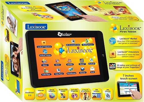 Miniatura 4 de Lexibook Primera tableta educativa infantil Android, juegos de conocimiento general, biblioteca incluida, USB, tarjeta TF y conexión auxiliar -
