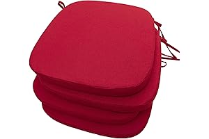 Kitchen Chair Cushions Set of 4 - Velvet Dining Room High Table Chairs Cushions