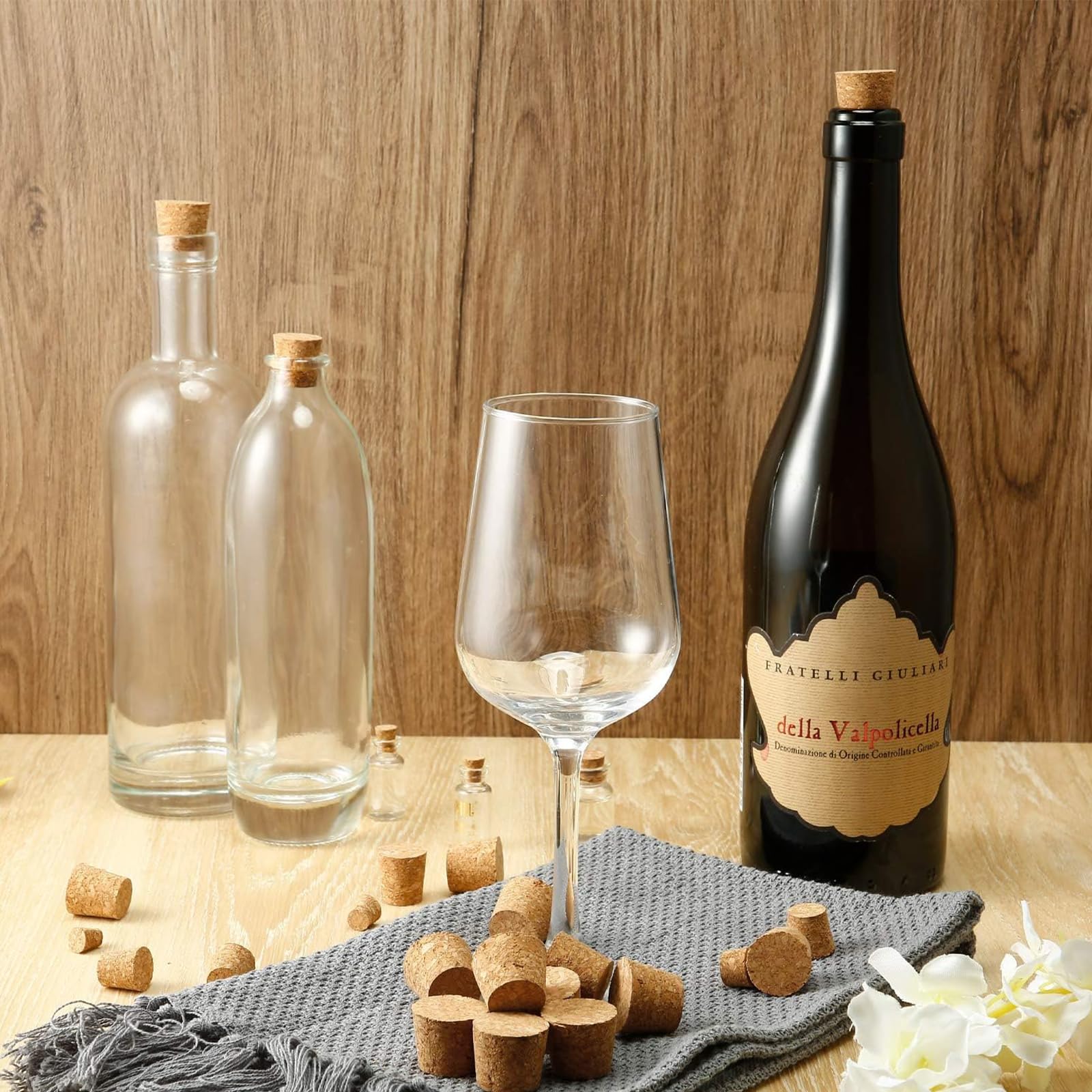 Lot De 80 Bouchons En Liège Droits Réutilisables 40x24 Mm - Pour Vin