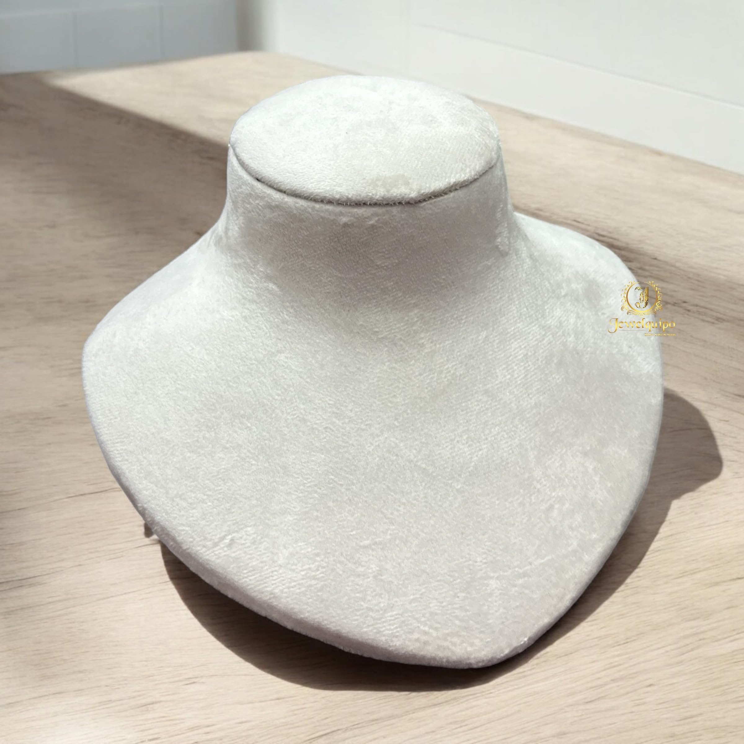 Suede Choker Display Stand, Necklace Display Stand, Jewellery Display Stand, Jewellery Organiser (White)-image-46