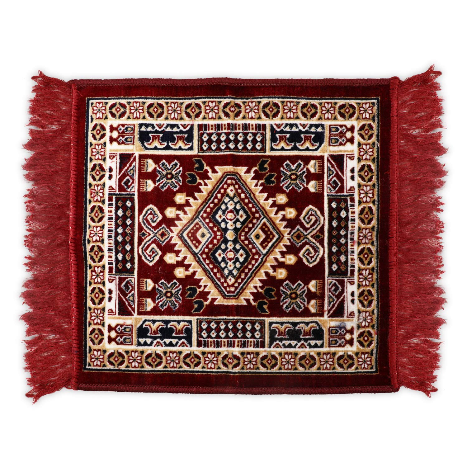 NFI essentials Velvet Aasan, Soft Pooja Aasan Mat Multipurpose Velvet Rug Mat Puja Mat Prayer Mat Baithak Assan Festive Occasions Mat, 51x51cm (B08FJ2VJN5) Amazon Price History, Amazon Price Tracker