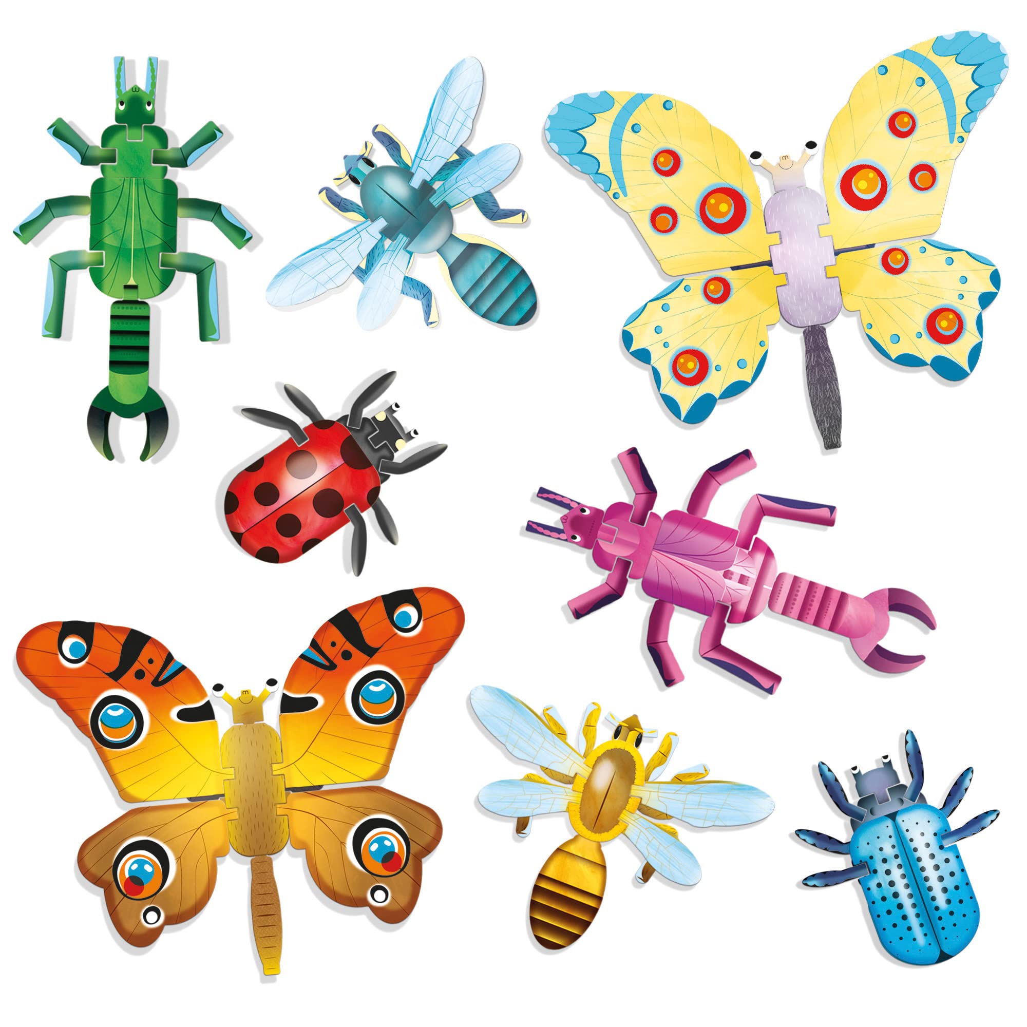 HEADU - Insect Builder NEW - Gioca e Scopri Come Sono Fatti gli Insetti | Giochi Educativi Bambini 5 6 7 8 Anni, Idea Regalo Bambino 6 anni, Regalo Compleanno Natale Scuola STEM, Made In Italy