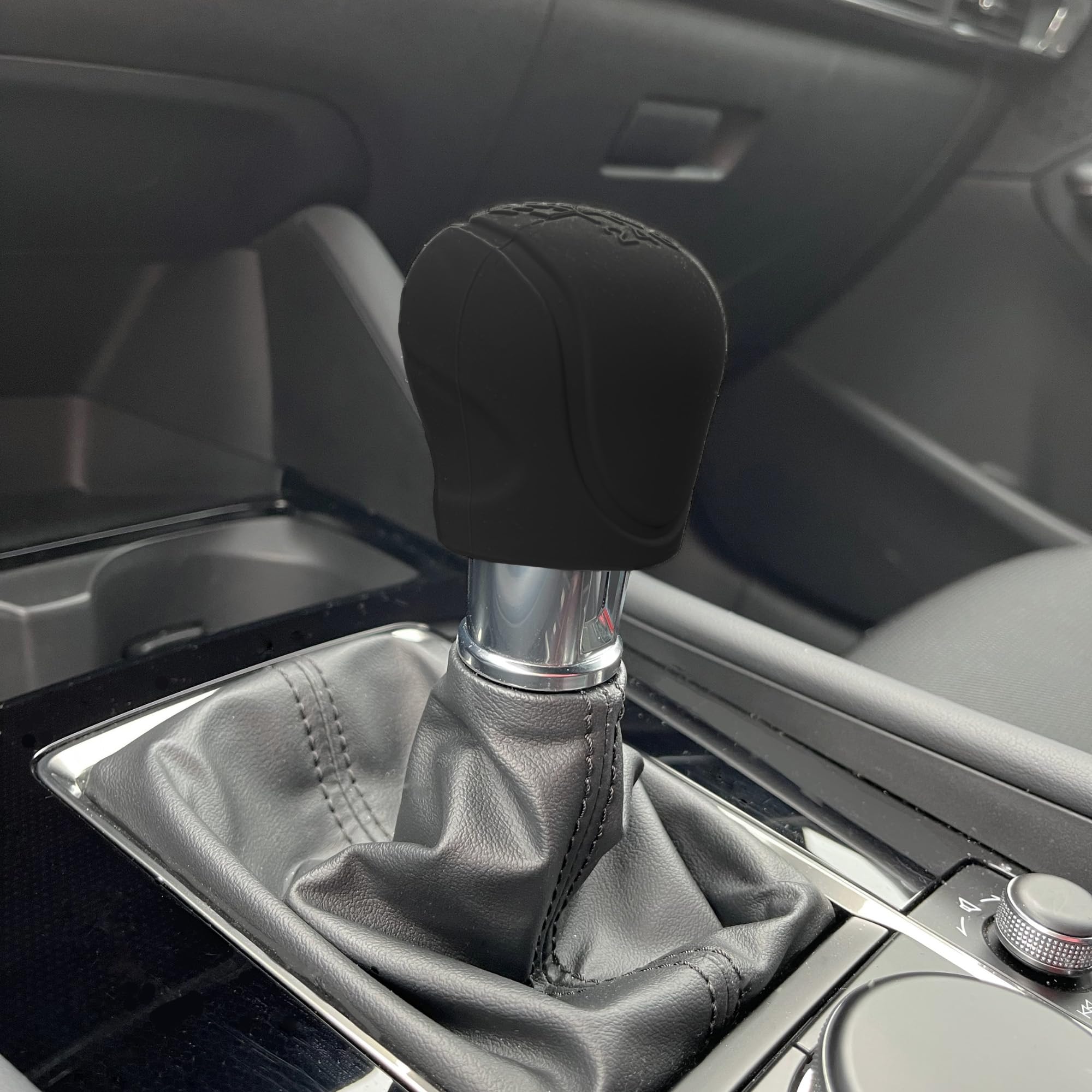 Copripomello Cambio Auto In Silicone - Antiscivolo, Universale, Nero, 6 Marce - Foto 2