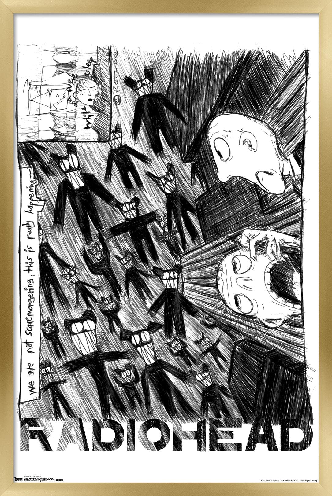 Amazon.com: Trends International Radiohead - Scribble Wall Poster