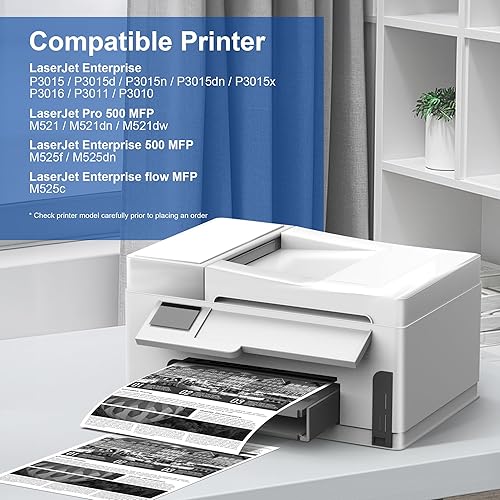 Miniatura 2 de Cartucho de tóner compatible de repuesto para Hp 55A (negro, 2 unidades)