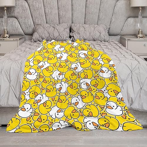 Miniatura 7 de Manta de patos de dibujos animados, manta de cama de microfelpa ultrasuave, manta de microfibra polar para todas las estaciones, para cama, silla,