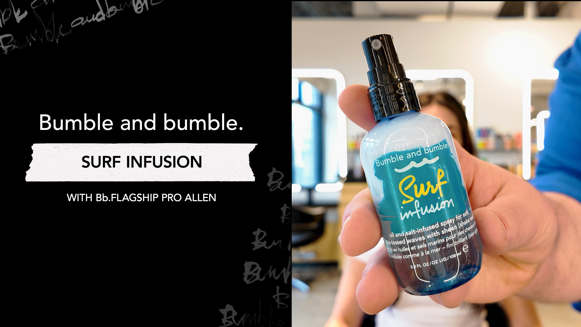 Bumble and bumble. Surf Infusion Oil and Sea Salt Spray | Conditioning | Adds Beachy Texture + Shine | For Medium to Thick Wavy, Straight Hair Types 3.4 Fl Oz