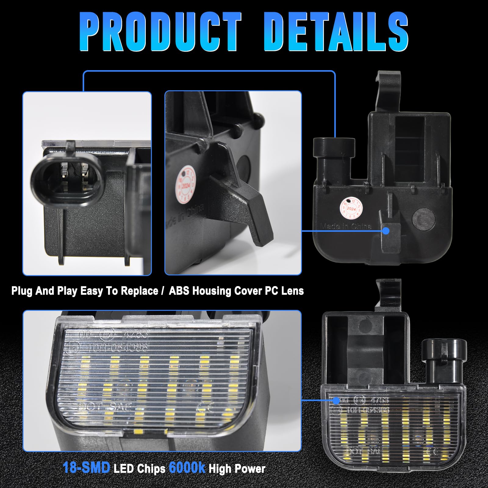 Riloer Zestaw świateł samochodowych 12 V RGB Rock LED dekoracyjne światło otoczenia z pilotem zdalnego sterowania, kompatybilne z ciężarówką, SUV-em, ATV, UTV, wózkiem golfowym, łodzią