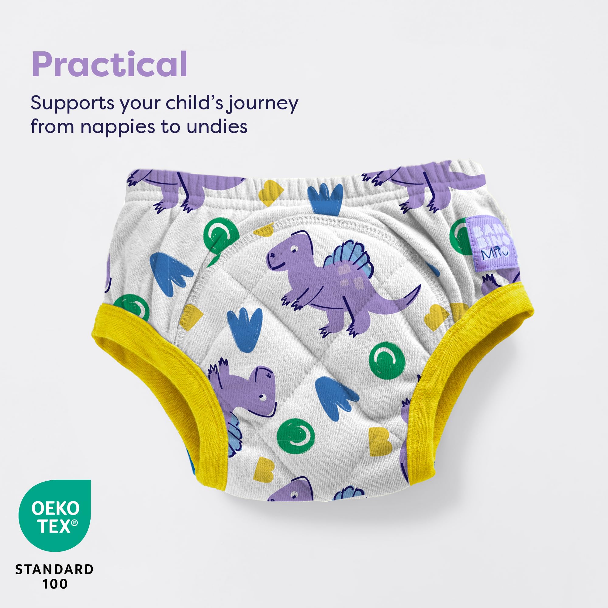 Bambino Mio Toddler Reusable Potty Training Pants British Brand Award Winning, 3-4 Years, Crash, Boys and Girls, for Baby — view 2