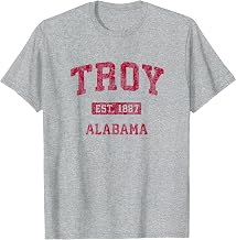 Troy Alabama AL Vintage Athletic Sports Design T-Shirt