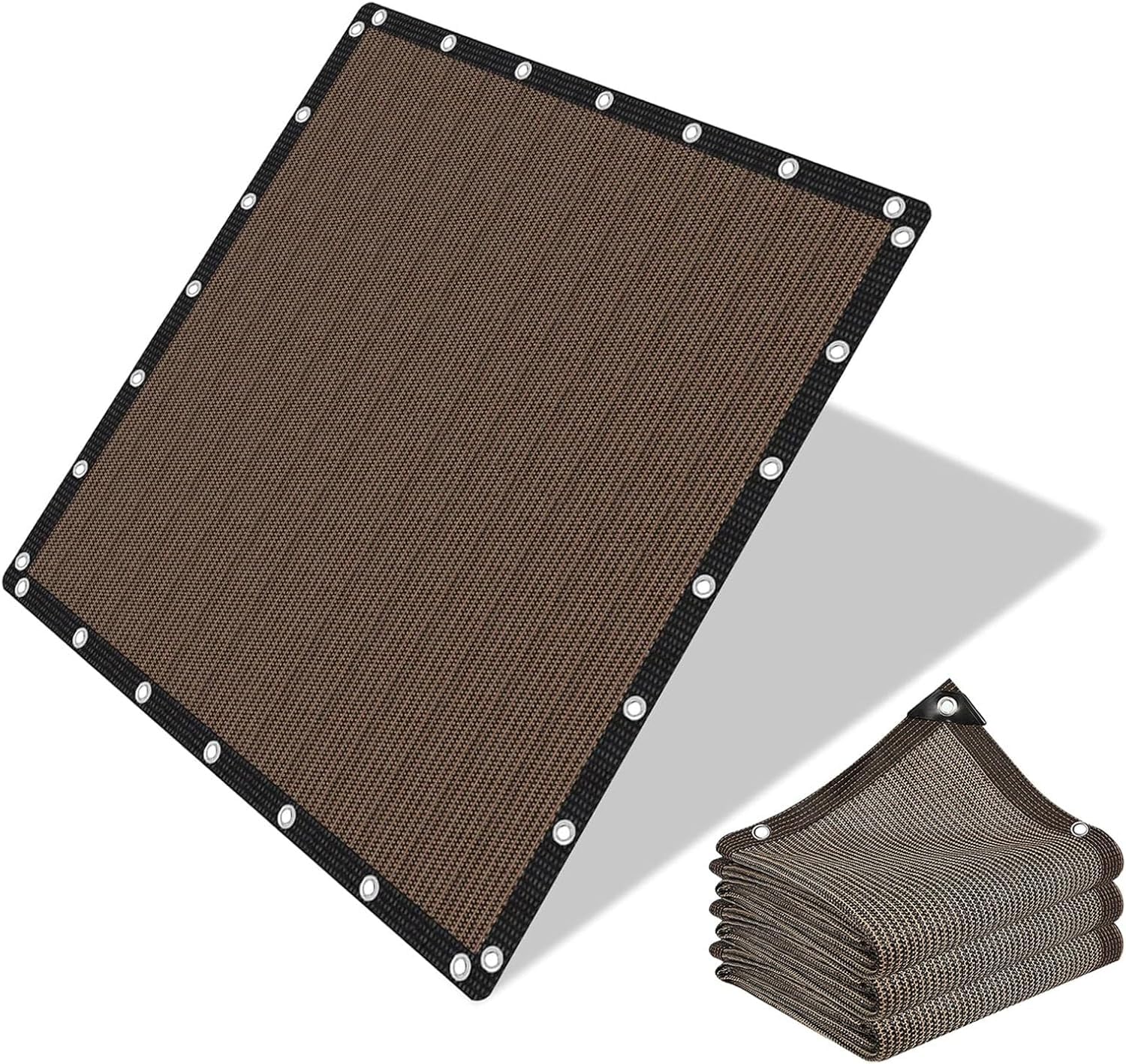 Red de sombra para patios y plantas: lona impermeable 2x5m con ojales metálicos