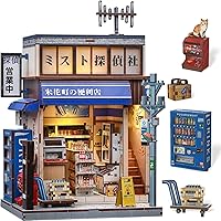 Vista 10 de CUTEBEE Kit de manualidades para Rincón del Libro - Casa en miniatura japonesa Sakura para adultos, decoración de estantería de casa en miniatura