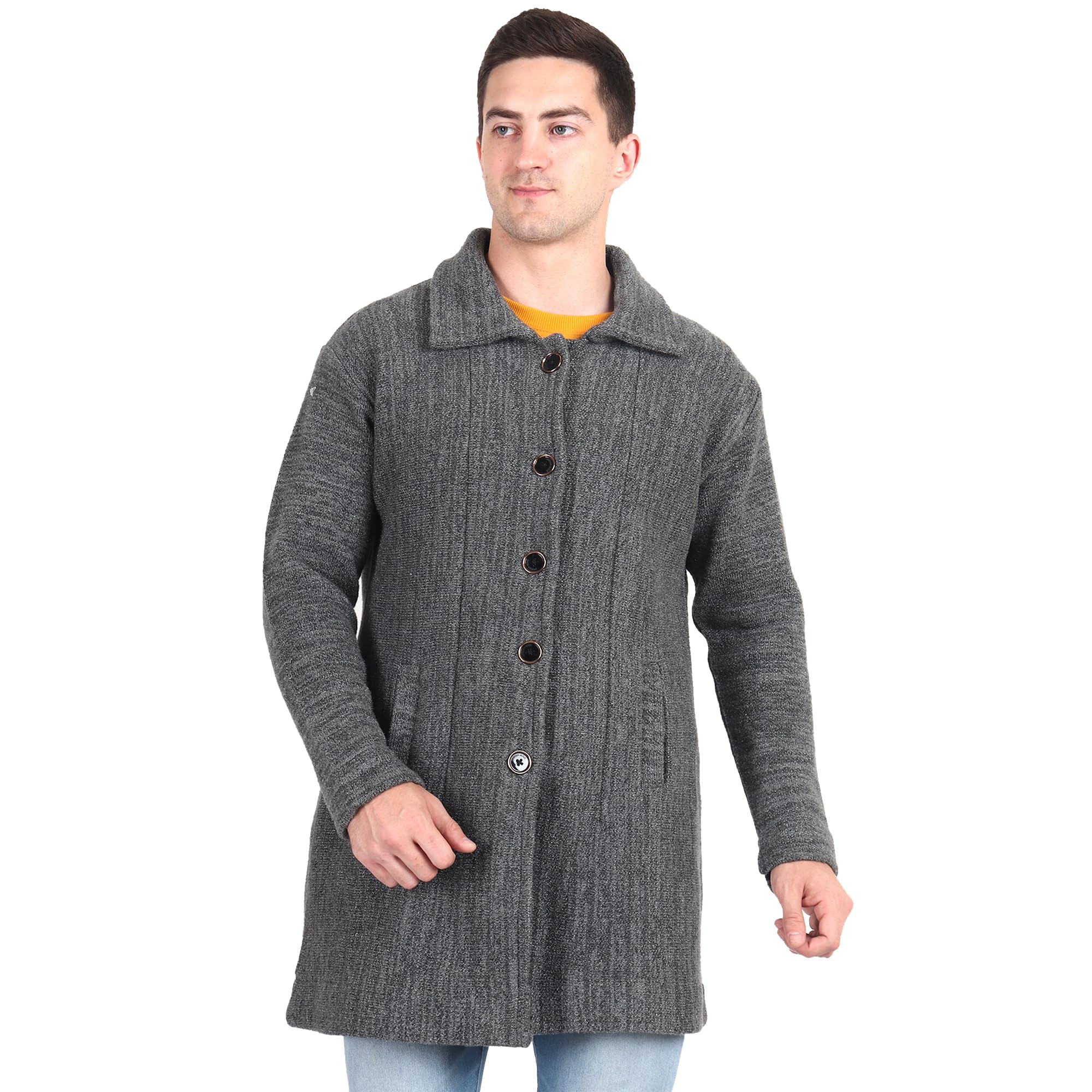 Matelco Mens Woollen Buttoned Sweater