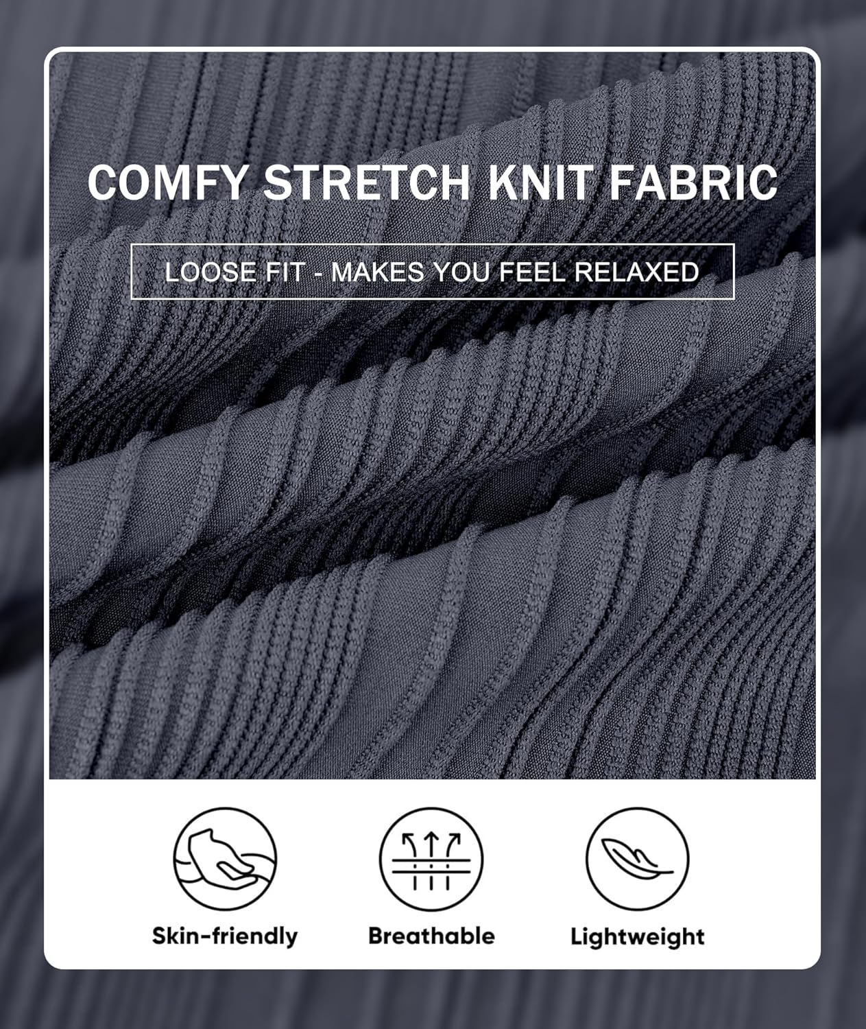 PRIVIMIX Mens Knit Polo Shirts Long Sleeve Fashion Textured Polo Sweater Stretchy Pullover Sweaters for Men Casual Golf Shirt - Image 5