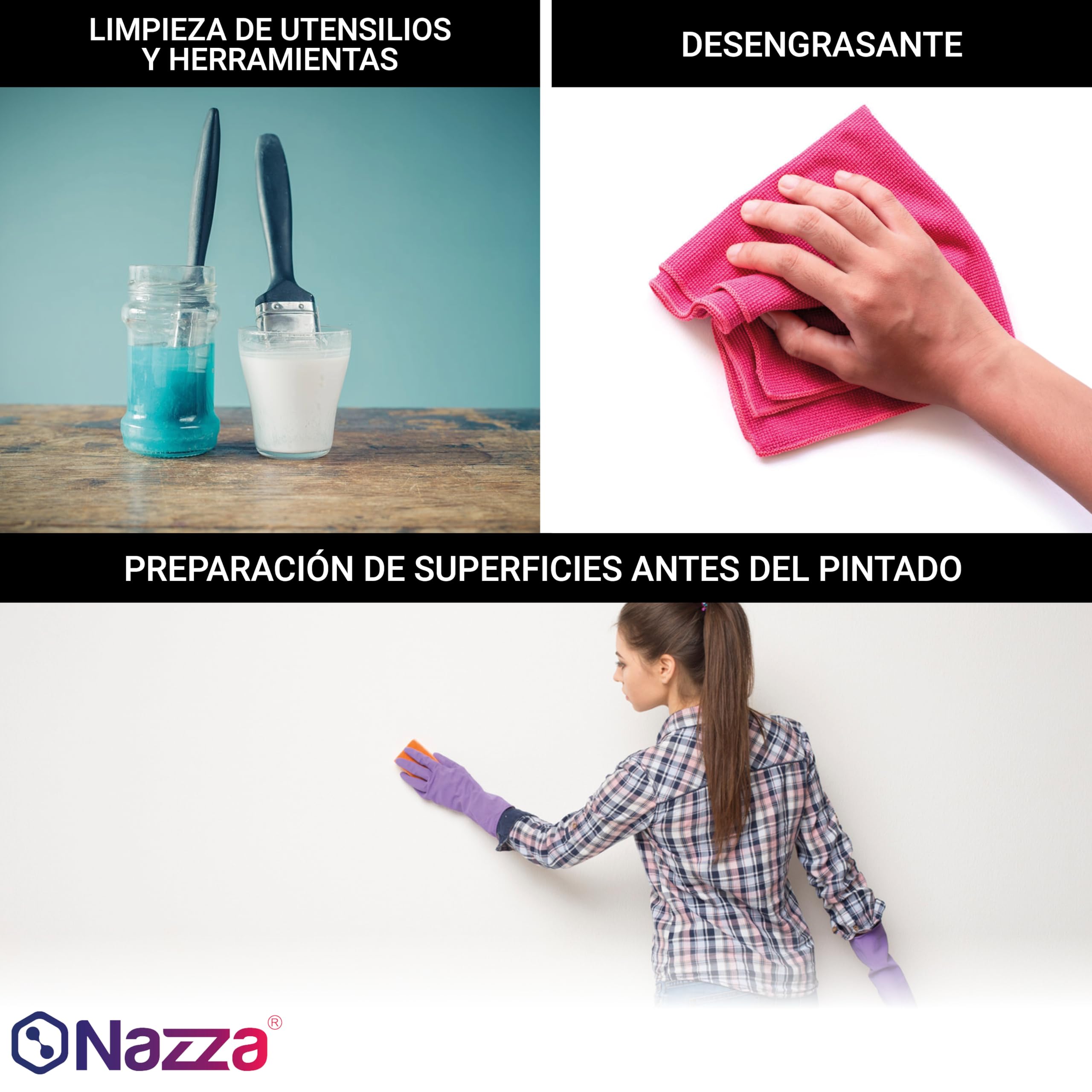 Disolvente de Limpieza Nazza | Enérgica acción | Para los diferentes sistemas de pintado y barnizado | 200 Litros