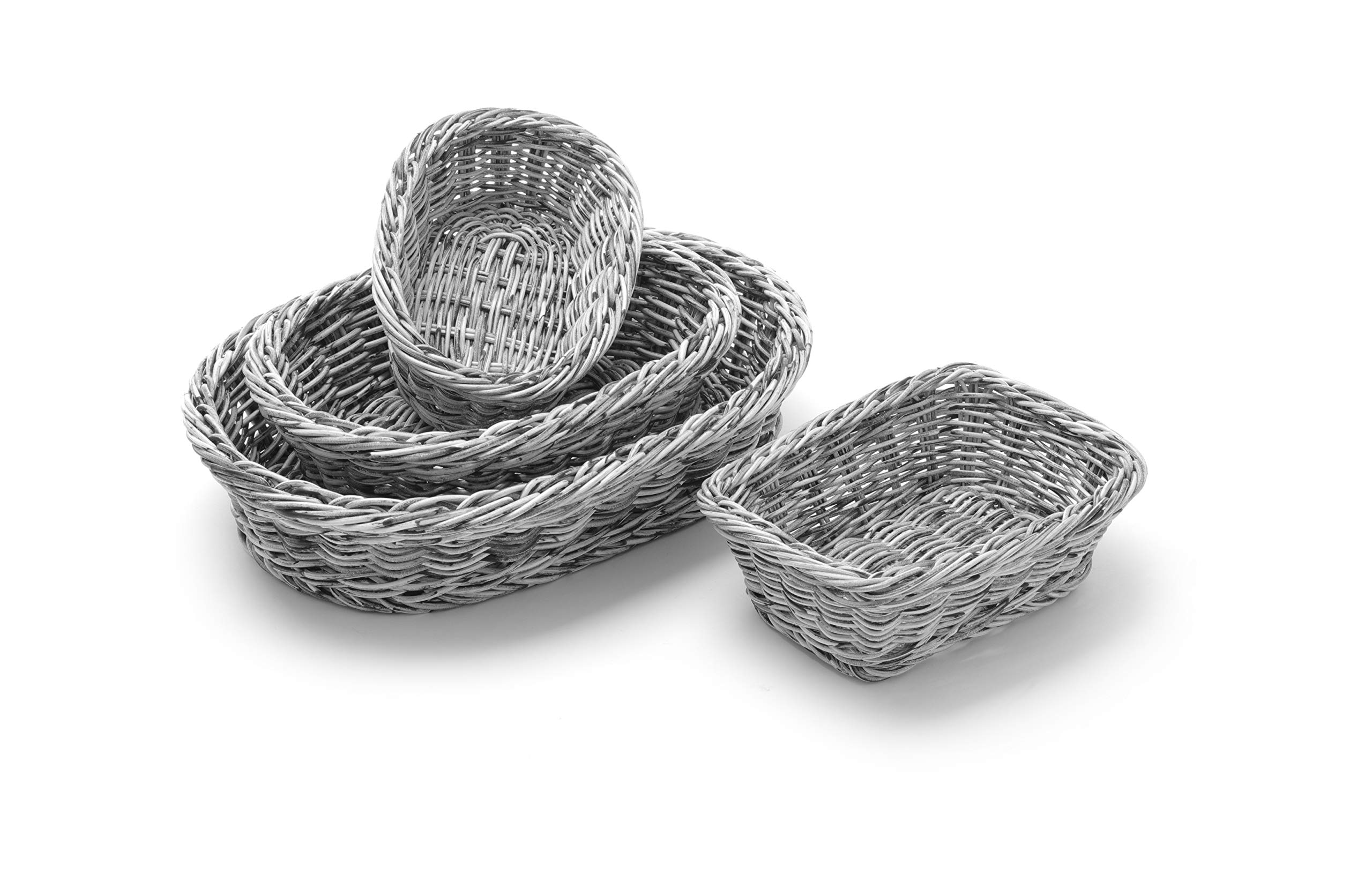 HENDI - Corbeille à Pain GN 1/3 - Polypropylène Renforcé Fil Inox - 32.5x17.6x6.5 Cm - Lave-vaisselle - Pour Boulangerie, Restaurant