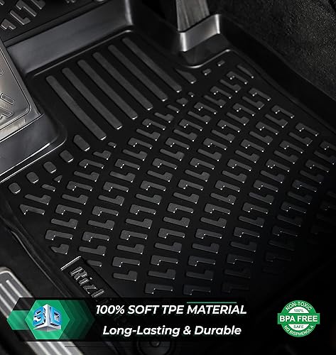 Miniatura 2 de RizLiner Kia Soul 2020-2024 - Tapetes 3D de ajuste personalizado compatibles con Kia Soul, alfombrillas de goma para automóvil, medidas con láser,