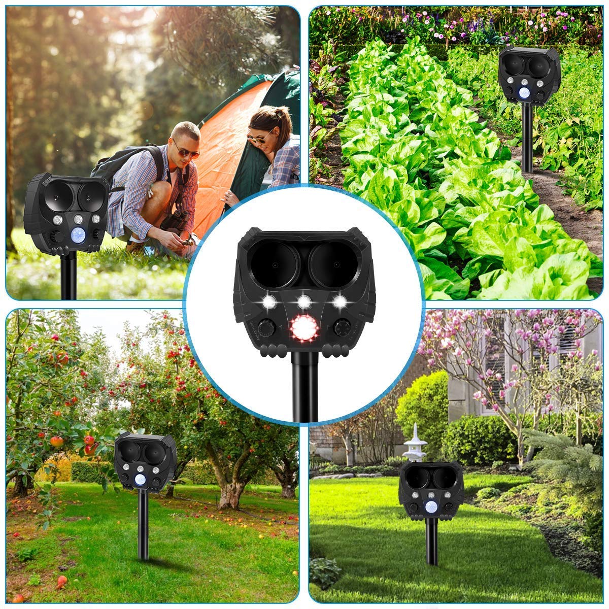BKEVERPP HAYIFTY Ultrasonic Cat Deterrent, Solar Animal Deterrent with
