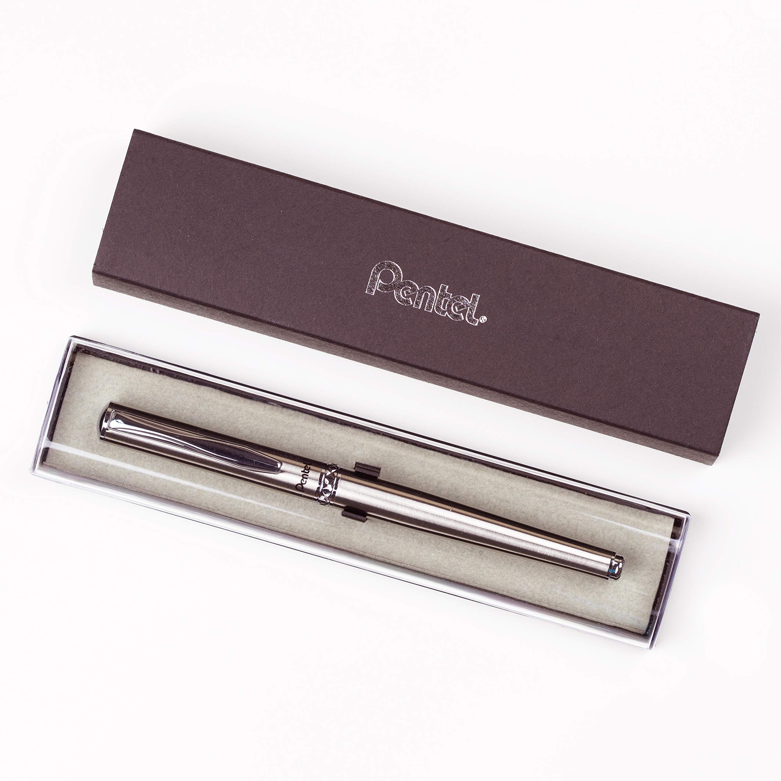 Pentel EnerGel Sterling Rollerball Pen Silver