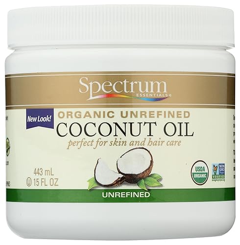 Aceite de coco orgánico Spectrum Essentials sin refinar 15onzas
