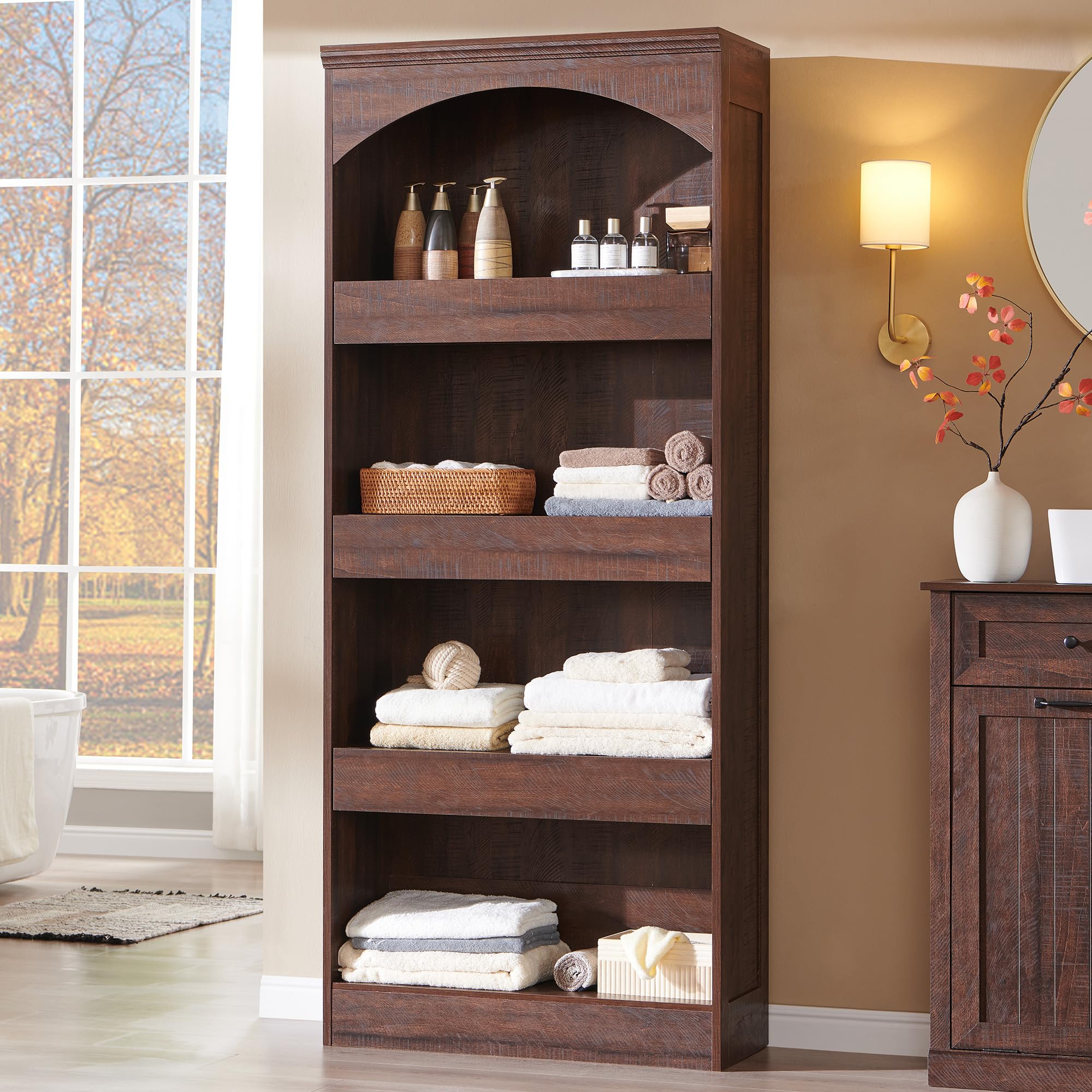 IFBUY arched cabinet with magnetic drawer