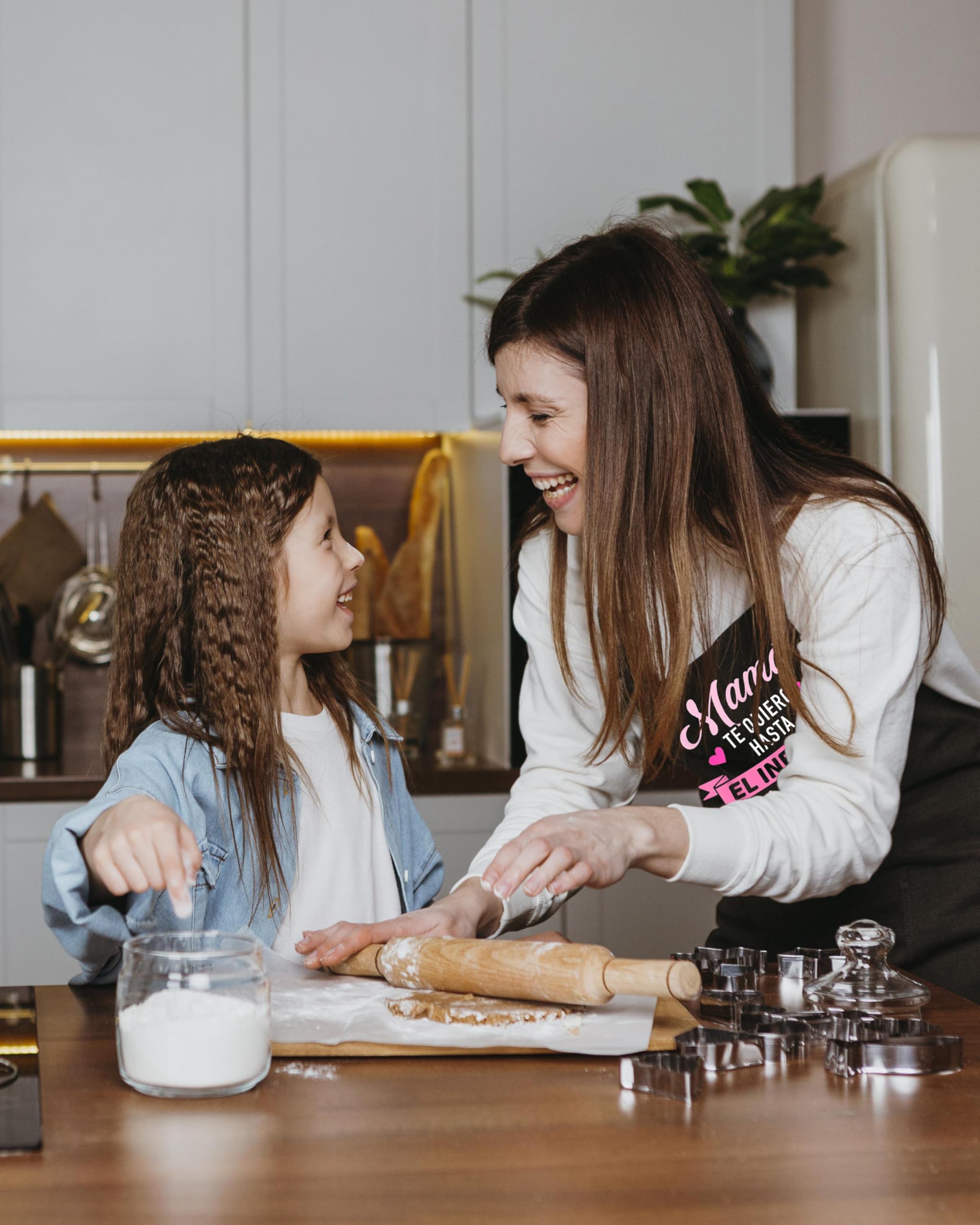 Gkmamrg Mamá Delantales de Cocina - Regalo para mamá - Delantales de chef ajustables para cocina, barbacoa, restaurante de jardinería, barbacoa, café, Regalos para Madres