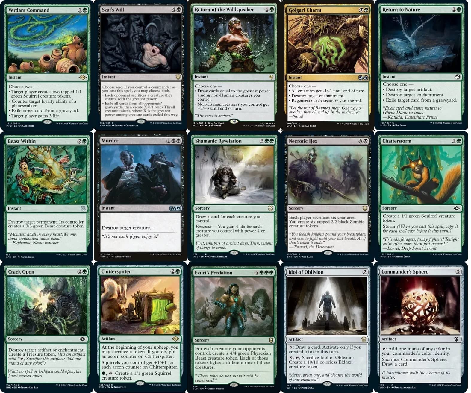 mtg squirrel commander deck list Amazon.com: Magic: The Gathering Bloomburrow Commander Deck Bundle