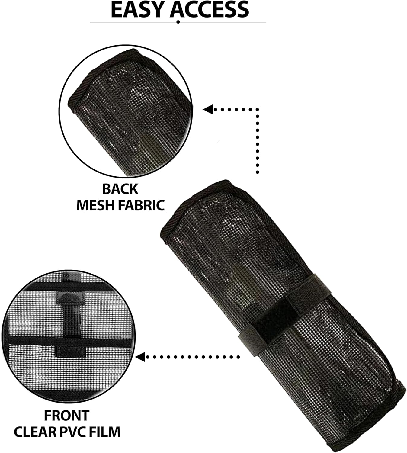 20" x 7" Roll-Up Fishing Lure Bags, 3 Pcs Set with Portable Design, for Saltwater Tackle Storage, Includes Durable Mesh Compartments, Ideal for Offshore Fishing & Traveling Anglers