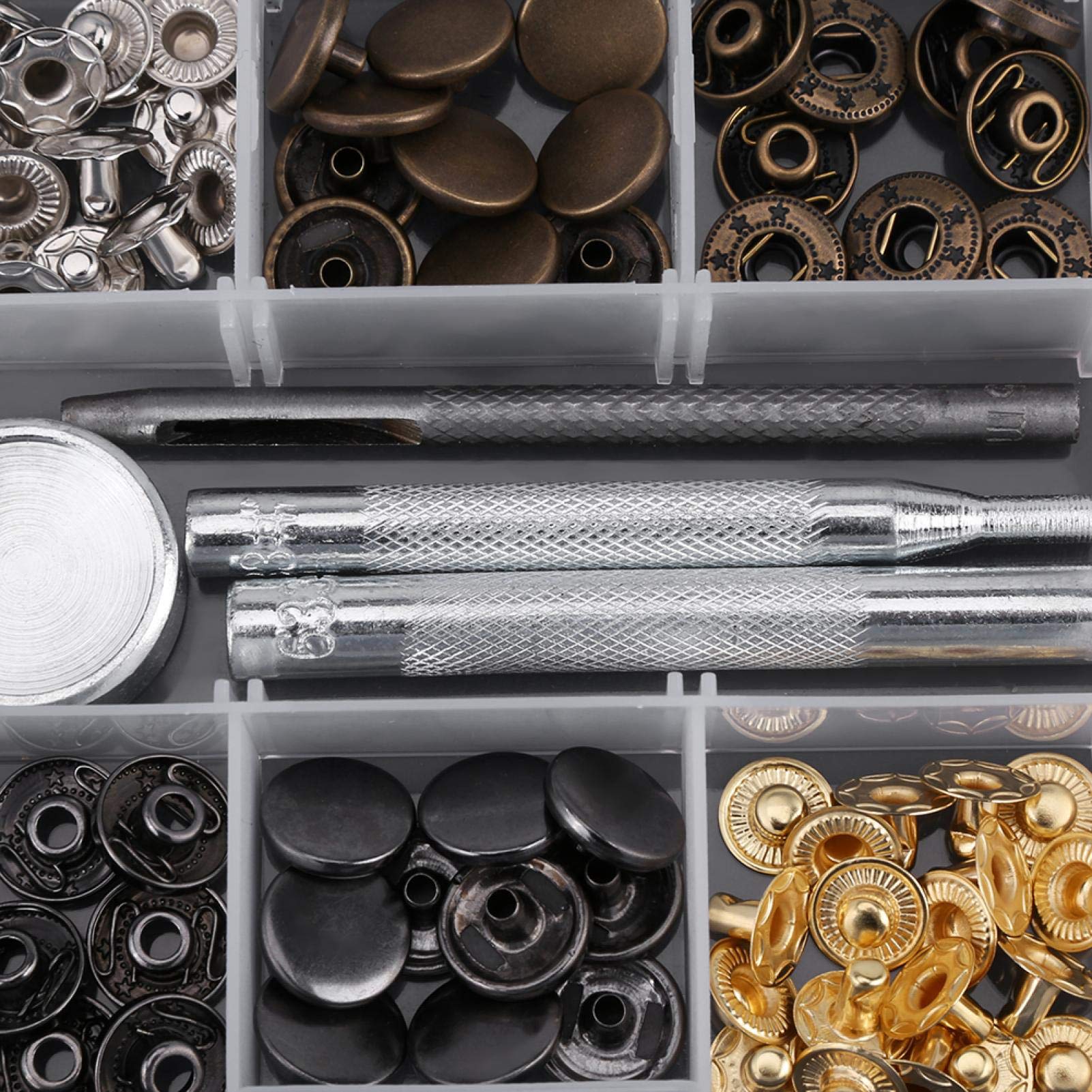 40 Set Bottoni Automatici a Pressione Bottoni Chiusura Bottoni