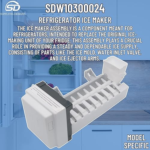 Miniatura 2 de Supplying Demand W10300024 4444453 Modelo de reemplazo de la máquina de hielo del refrigerador específico no universal