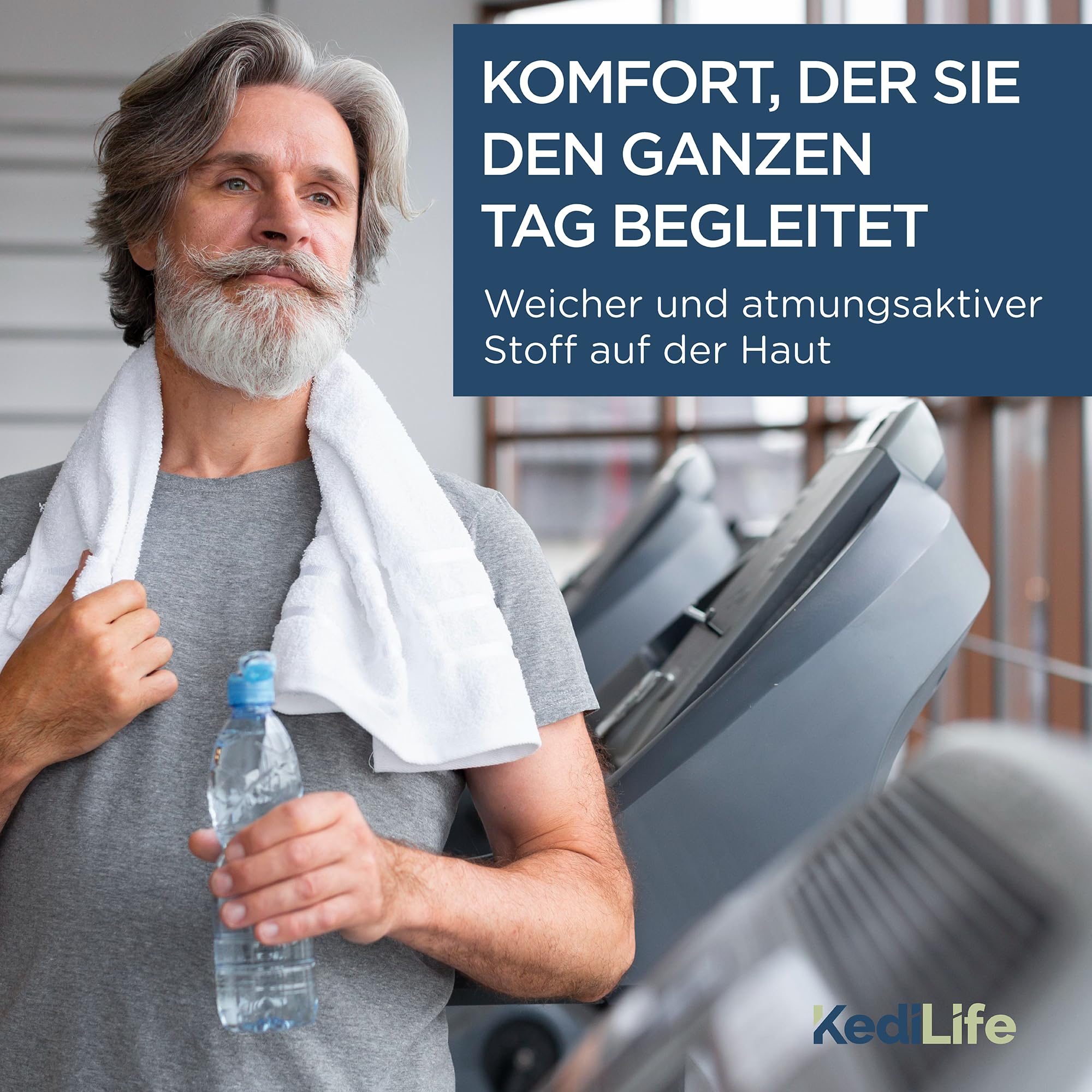 Inkontinenzunterhose für Herren – 3 saugfähige Boxershorts für kleine Urinärausfälle (250 – 300 ml) – Größe XL – waschbar, wiederverwendbar und diskret – saugfähige Unterhose für Herren