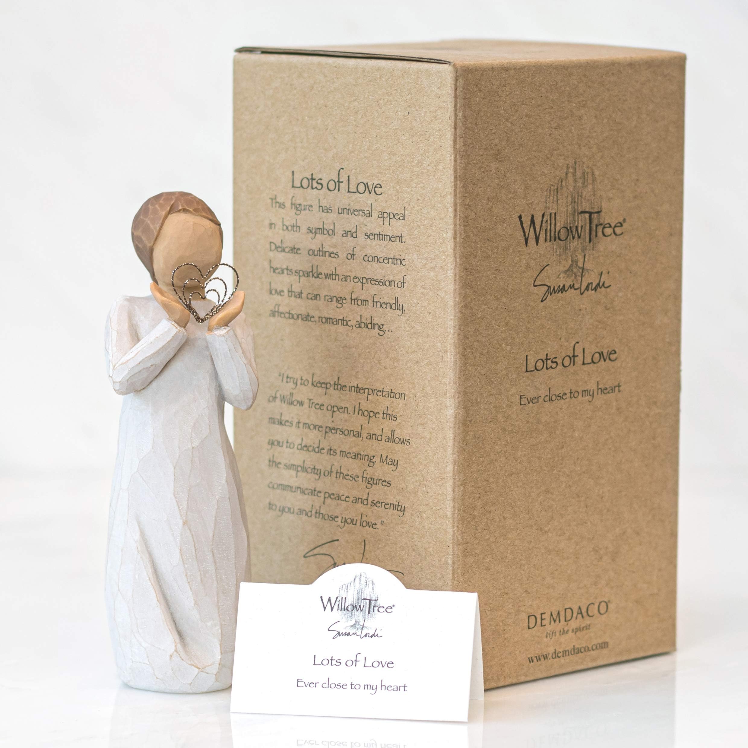 Enesco Willow Tree Figurka Miłości Dekoracja, Kamień, Beżowy/Biały, 17.50 cm
