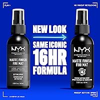 Vista 2 de NYX PROFESSIONAL MAKEUP Makeup Setting Spray - Matte Finish, Long-Lasting Face Mist for up to 16HR Wear, Vegan Formula, JUMBO