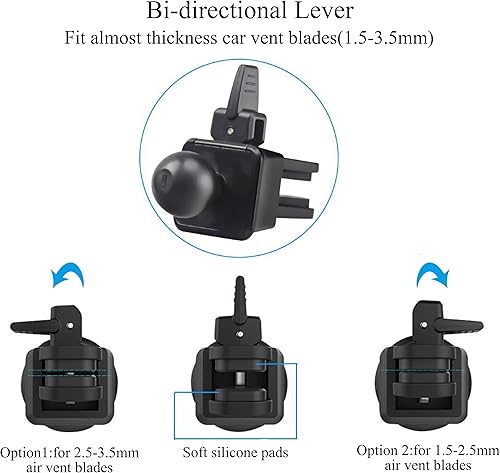 Miniatura 5 de Ailun Soporte universal para teléfono celular con ventilación de aire, 2 unidades, para iPhone 15/14/13/12/11/11 Pro/11 Pro Max/X Xs XR Xs Max y más