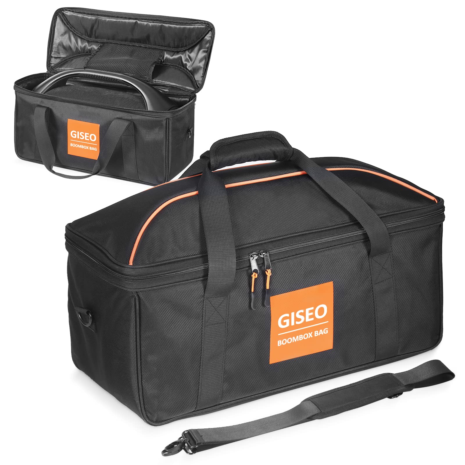 Speaker Bag Rugged Speaker Bag Carry Case Compatible with JBL Boombox Series, Portable Tote Speaker Bags for BOOMBOX BOOMBOX 2 BOOMBOX 3 (Black).
