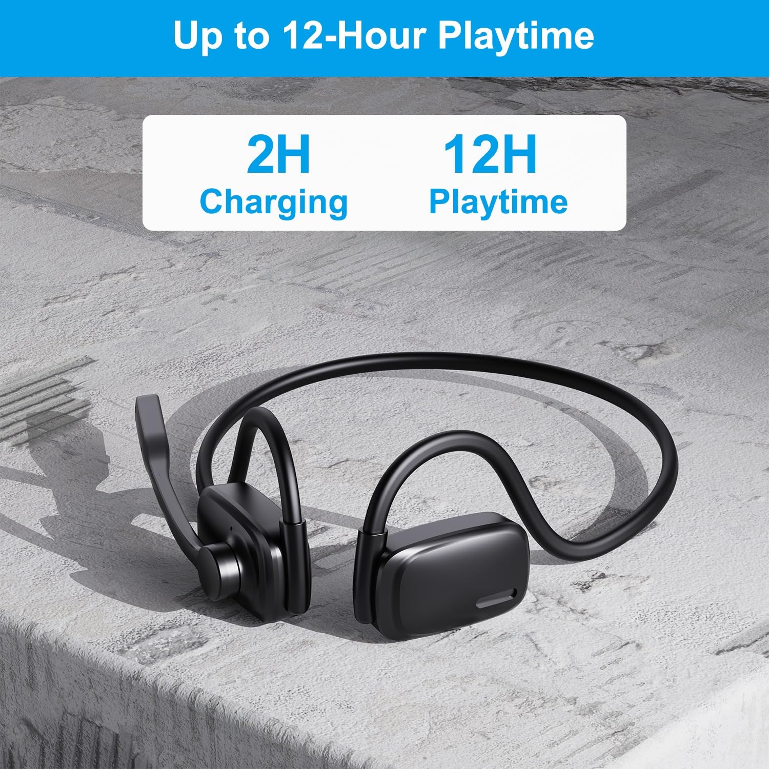 Amazon.co.jp: eppfun 空気伝導 Bluetooth 5.4 ヘッドセット