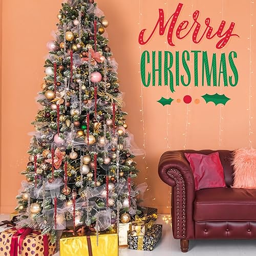 Vista 133 de 30 piezas de carámbanos de plástico retorcidos de plástico de carámbanos de Navidad, decoración colgante para árbol de Navidad, fiesta de Navidad