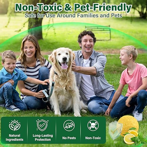 Miniatura 5 de Repelente de roedores para ratones, paquete de 36, bolas repelentes de roedores de aceite de menta para uso en interiores y exteriores, disuasorio