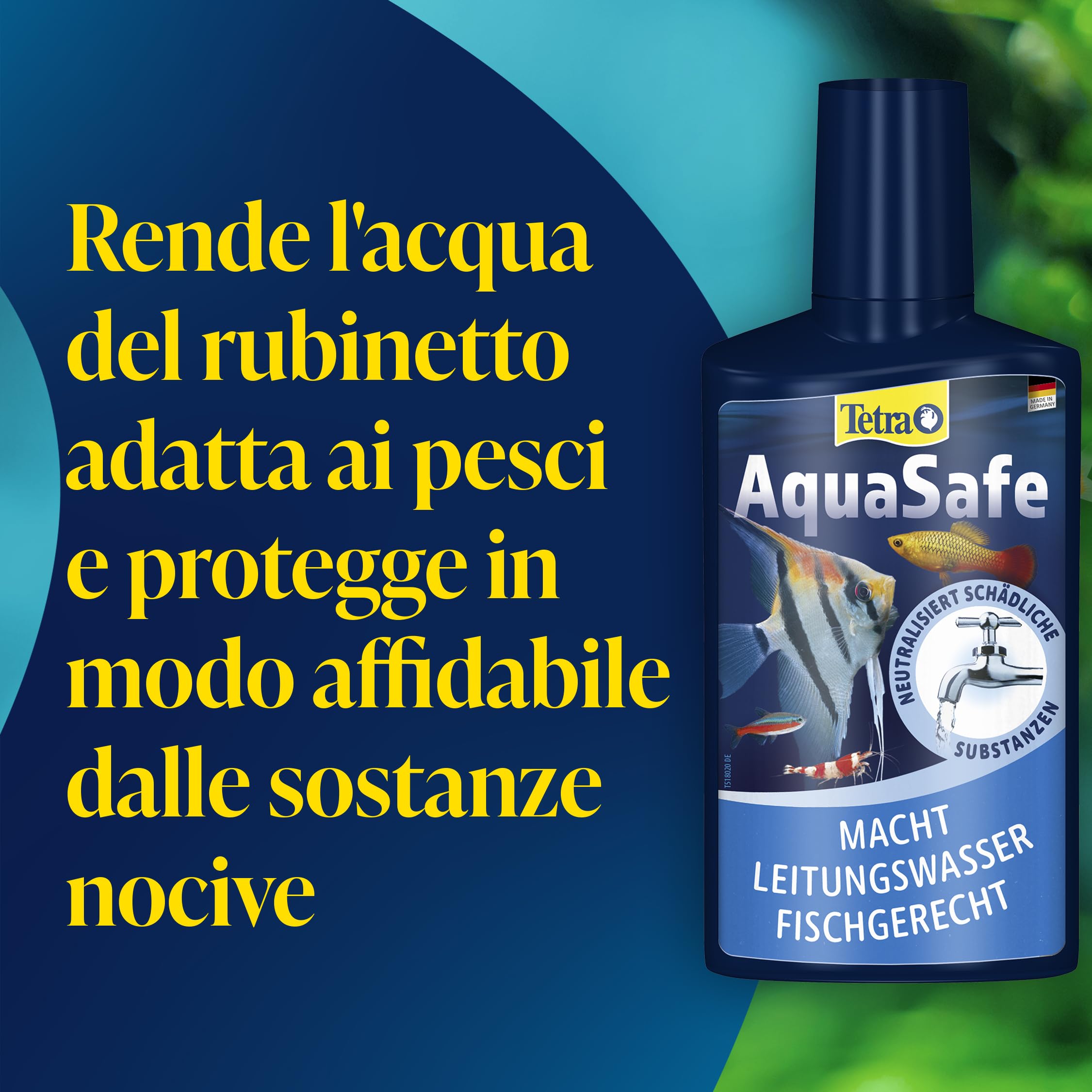 Tetra AquaSafe, Rende l'Acqua del Rubinetto Sicura, Neutralizza le Sostanze Dannose per i Pesci - 500 ml