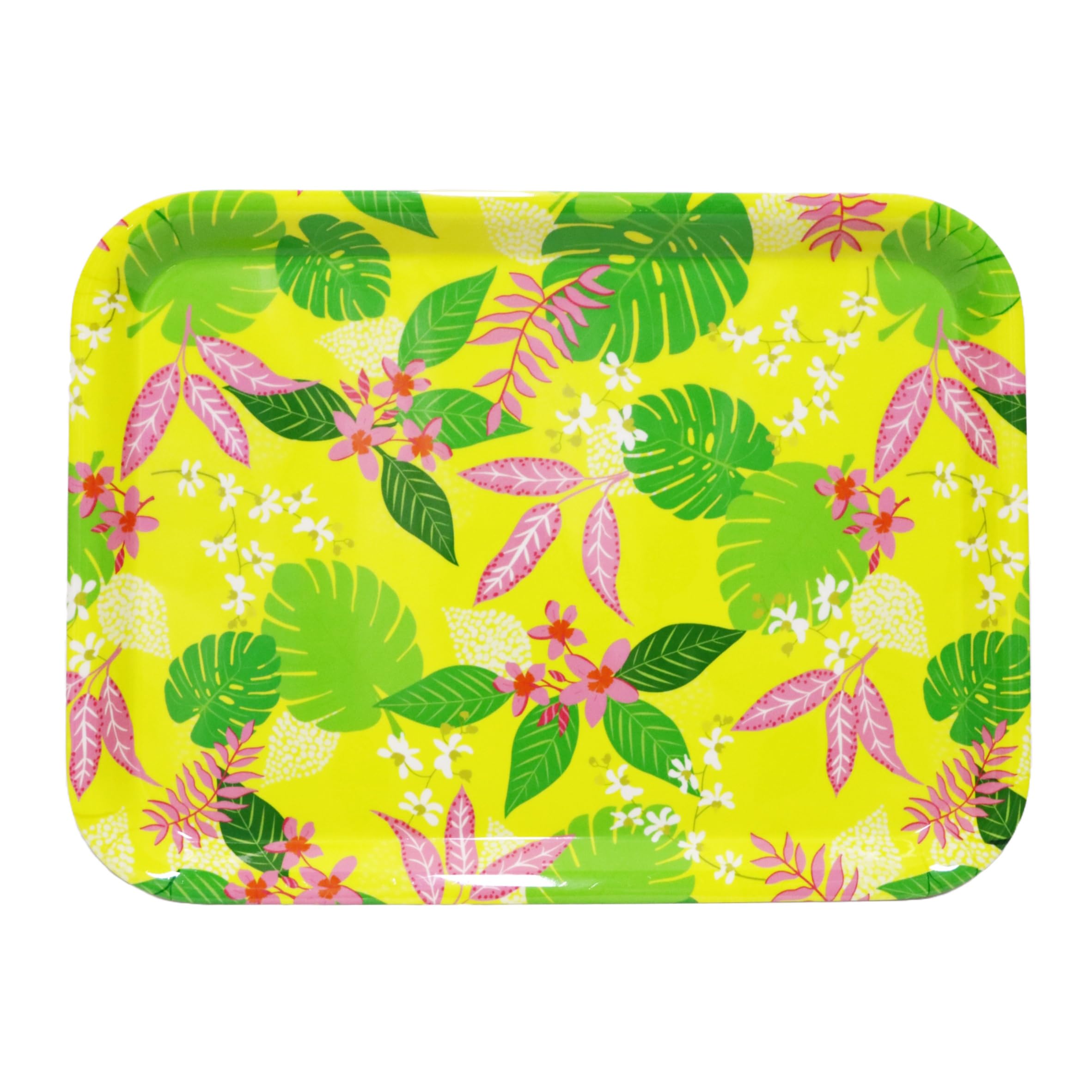 Peggy Wilkins Melamine Large Garden Serving Tray Tropical Bloom from B&Q