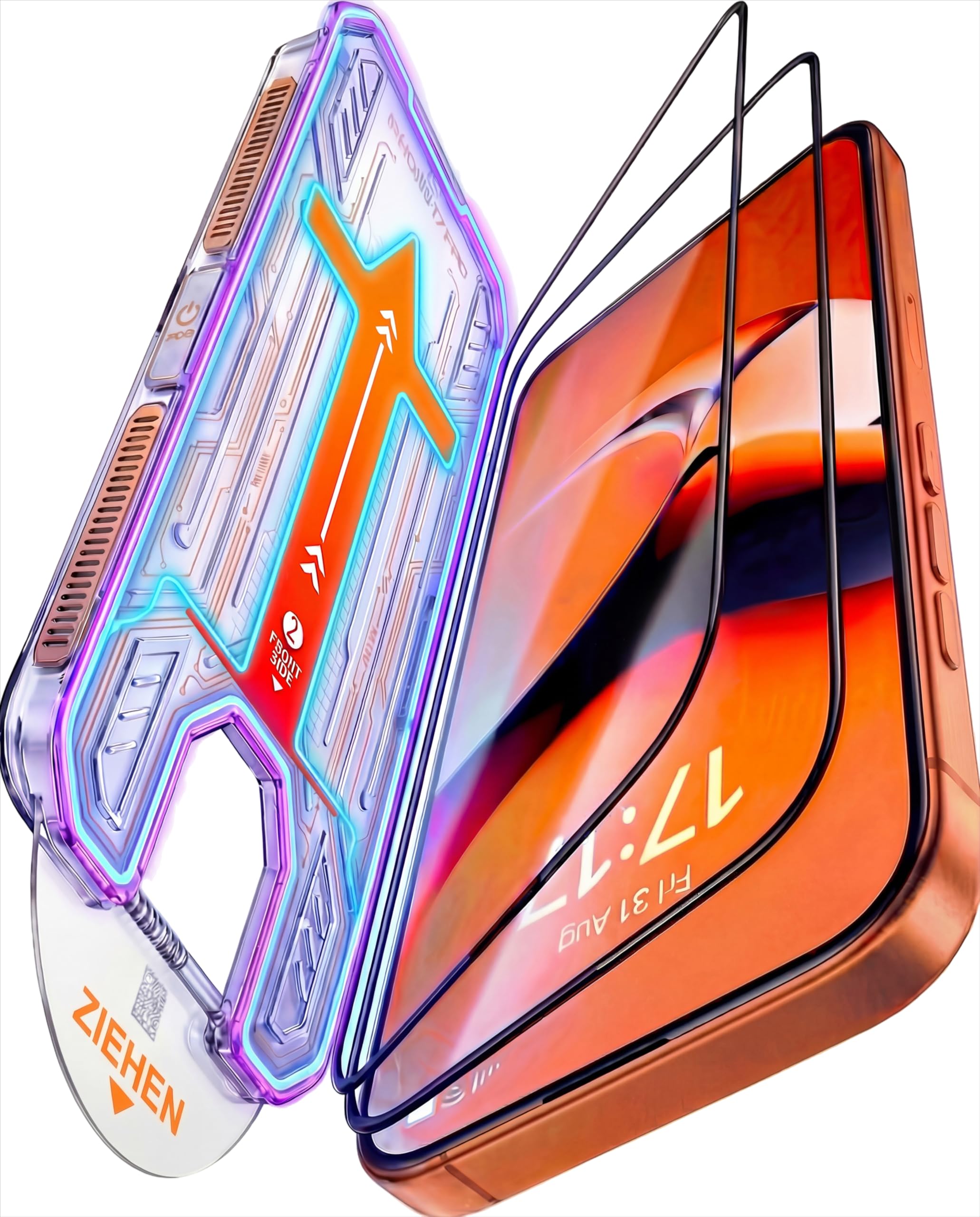 XeloTech DE Schutzglas für iPhone 17 Pro Max aus Premium-Panzerglas [9H+] mit neuer Anti-Staub-Automatic-Schablone, 2er Pack