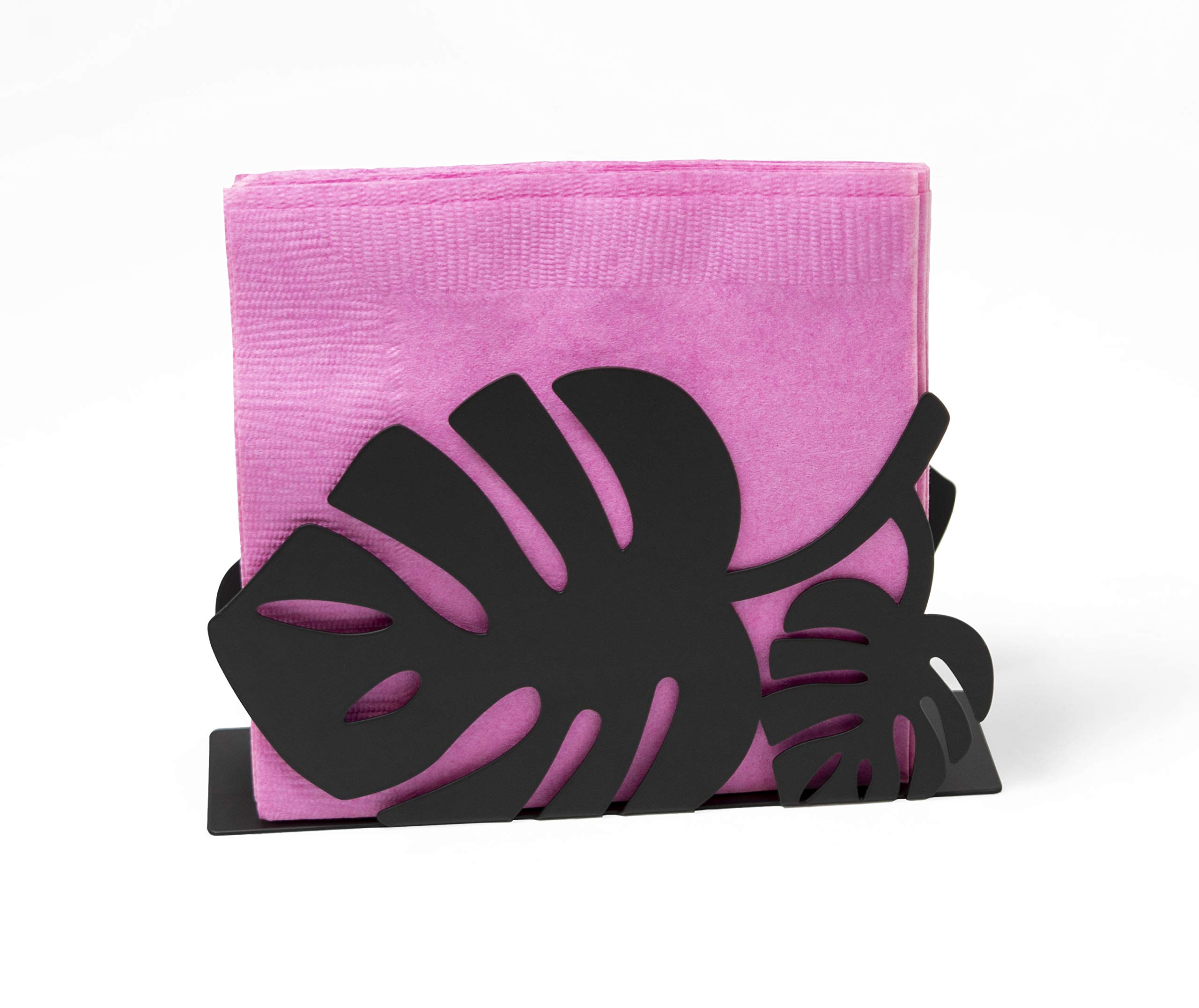 Amazon.co.jp: リーフナプキンホルダー ブラック : Home & Kitchen